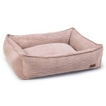 Designed by lotte lit nervur pour chien rose 80x70x22 cm