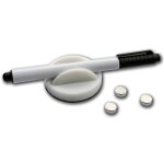 Desq tableau magntique en verre 45 x 45 cm blanc
