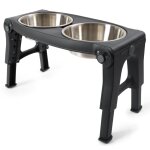 Dexas mangeoire pour animaux de compagnie gris