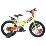 Dino bikes vlo pour enfants raptor jaune fluorescent 16