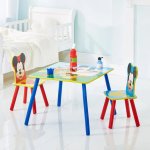 Disney table et chaises 3 pcs mickey mouse bois worl119014