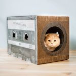 District70 griffoir / grotte pour chats mixtape noir