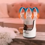 Domo ventilateur de table � t�l�commande 45 w blanc