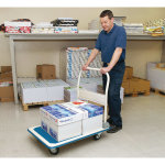 Draper tools chariot � plateforme et poign�e bleu et blanc 90x60x85 cm