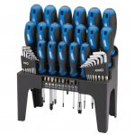 Draper tools jeu de tournevis, clé hex et embouts 44 pcs bleu 81294 Draper tools jeu de tournevis, clé hex et embouts 44 pcs bleu 81294