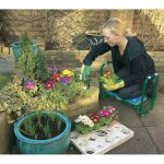 Draper tools siège / agenouilloir pliant de jardin, fer vert 64970 Draper tools siège / agenouilloir pliant de jardin, fer vert 64970