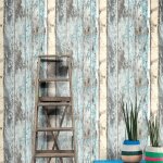 Dutch wallcoverings papier peint bois de rebut bleu pe10012