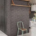 Dutch wallcoverings papier peint briques noir Dutch wallcoverings papier peint briques noir