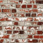Dutch wallcoverings papier peint brique rouge