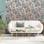 Dutch wallcoverings papier peint feuilles et oiseaux vert et rose Dutch wallcoverings papier peint feuilles et oiseaux vert et rose