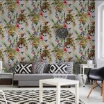 Dutch wallcoverings papier peint l�murien argent�