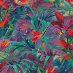 Dutch wallcoverings papier peint paradise flower vert Dutch wallcoverings papier peint paradise flower vert