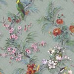 Dutch wallcoverings papier peint tropical gris Dutch wallcoverings papier peint tropical gris