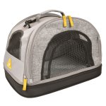 Duvo + caisse de transport pour animaux 3 - en - 1 promenade gris