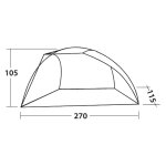 Easy camp abri de plage beach gris et sable