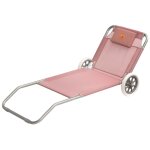 Easy camp chaise longue de plage pier rose 62 x 150 x 22 cm 420045