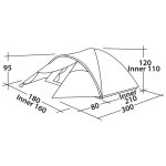 Easy camp tente quasar 300 3 places rustique vert