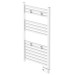 Eisl radiateur de salle de bain avec minuterie blanc 80x50x15 cm
