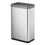 Eko poubelle  capteur mirage x 80 l argent mat
