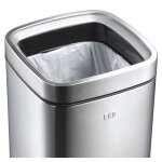 Eko poubelle laguna 35 l argenté mat Eko poubelle laguna 35 l argenté mat