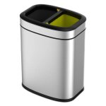 Eko poubelle oli - cube 2x10 l argenté mat Eko poubelle oli - cube 2x10 l argenté mat