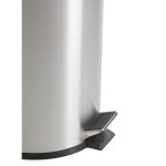 Eko poubelle  pdale classic 30 l argent mat