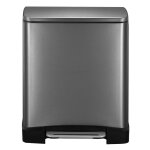 Eko poubelle  pdale e - cube 28 l + 18 l acier