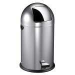 Eko poubelle � p�dale kickcan 33 l argent� mat