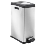 Eko poubelle  pdale rejoice 30 l argent mat