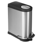 Eko poubelle  pdale viva 40 l argent mat