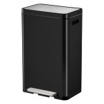 Eko poubelle  pdale x - cube 30 l noir