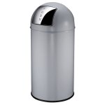 Eko poubelle pushcan 40 l gris mat