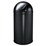 Eko poubelle pushcan 40 l noir mat