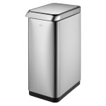 Eko poubelle tactile 30 l argent mat