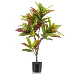 Emerald arbre de croton artificiel avec pot 78 cm