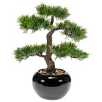 Emerald bonsa de cdre artificiel vert 34 cm 420003