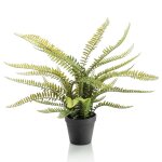 Emerald fougre artificielle boston 55 cm en pot en plastique