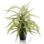 Emerald fougre artificielle boston 70 cm en pot en plastique