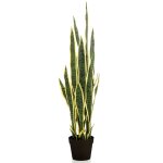 Emerald plante artificielle sanseveria en pot en plastique 97 cm Emerald plante artificielle sanseveria en pot en plastique 97 cm