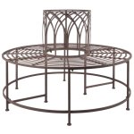 Esschert design banc circulaire mtal
