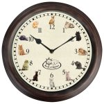 Esschert design horloge avec sons de chat