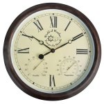 Esschert design horloge de station avec thermo - hygromtre 30, 5 cm tf009