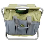 Esschert design sac et tabouret à outils de jardin gris gt85 Esschert design sac et tabouret à outils de jardin gris gt85