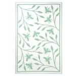 Esschert design tapis d'ext�rieur 182x122 cm motif d'abeille