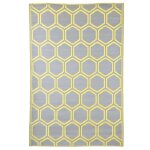 Esschert design tapis d'ext�rieur 182x122 cm nid d'abeilles