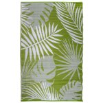 Esschert design tapis d'ext�rieur 241x152 cm feuilles de jungle oc22