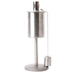 Esschert design torche à huile sur pied acier inoxydable Esschert design torche à huile sur pied acier inoxydable