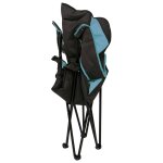 Eurotrail chaise de camping bern noir et bleu rve