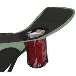 Eurotrail chaise de camping bern noir et vert mer