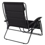 Eurotrail chaise inclinable d'extrieur tarente 3 - d mesh noir